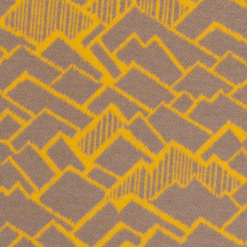 Jaquardjersey | Ridge by Käselotti | Goldgelb